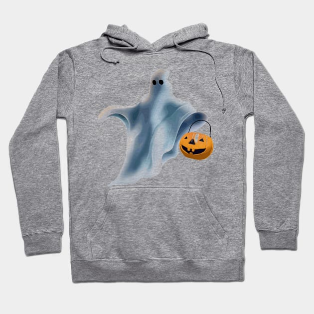 Halloween Ghost Hoodie by Joker & Angel